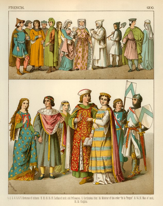 Traje Francês 1200 de Albert Kretschmer