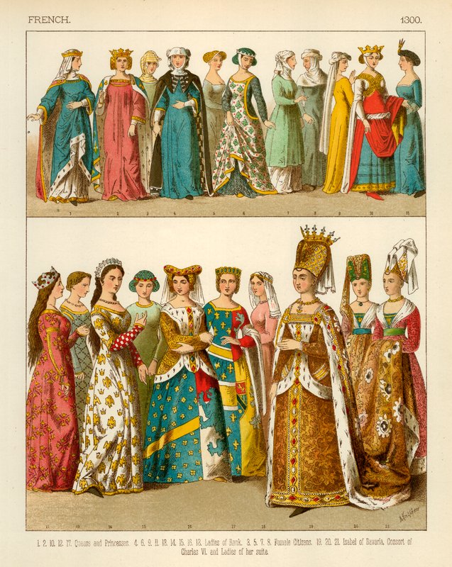 Traje Francês 1300 de Albert Kretschmer