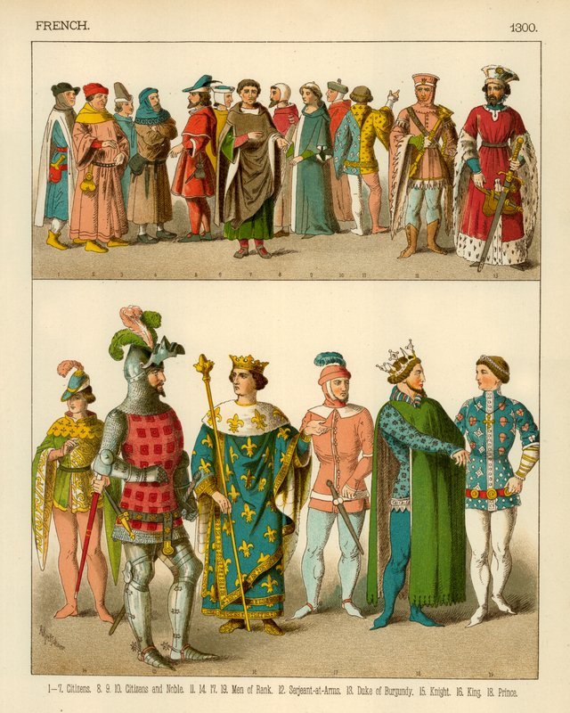 Traje Francês 1300 de Albert Kretschmer