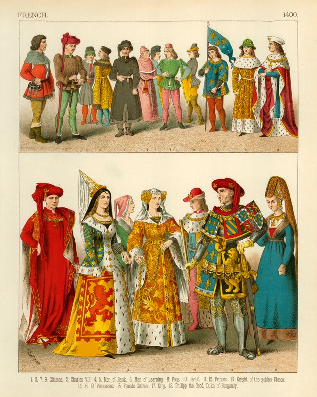Traje Francês 1400 de Albert Kretschmer