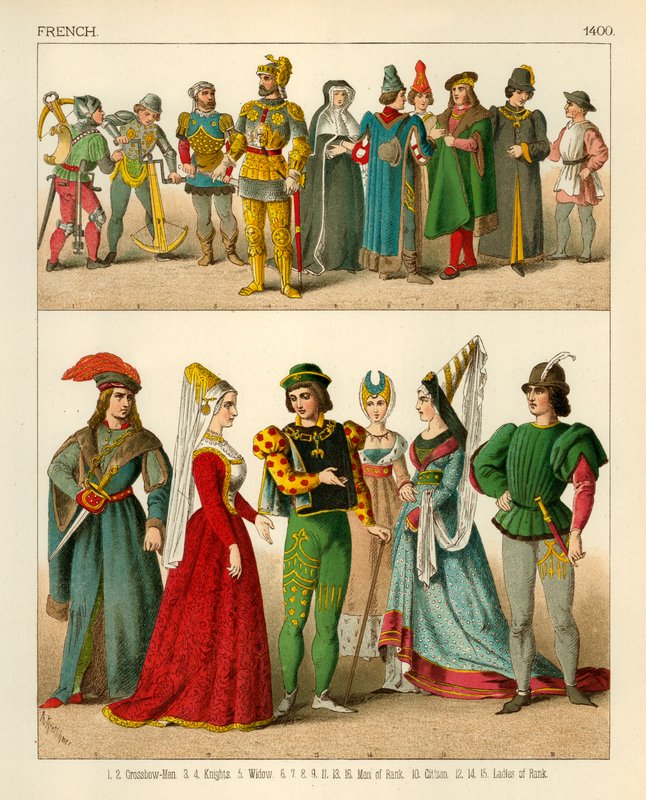 Traje Francês 1400 de Albert Kretschmer