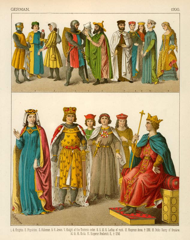 Traje Alemão 1200 de Albert Kretschmer