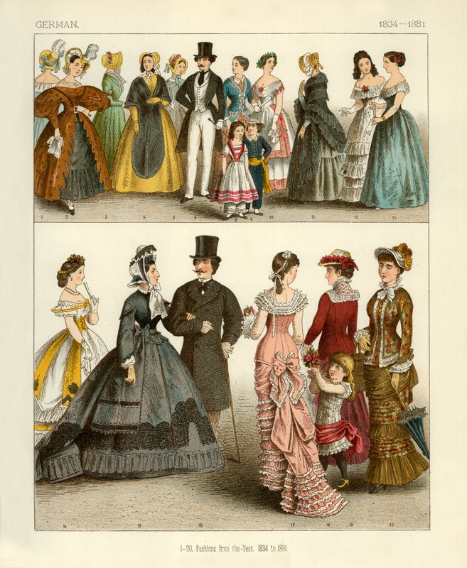 Trajes Alemães 1834-1881 de Albert Kretschmer