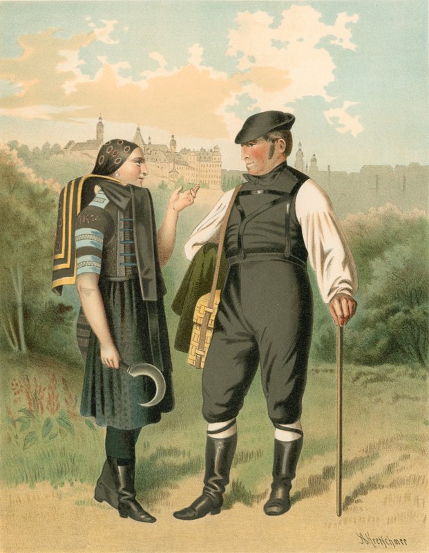 Traje alemão, Allenburg de Albert Kretschmer