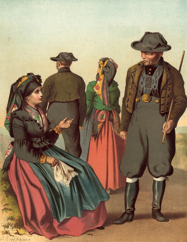 Traje alemão, Bohmen recebe Eger de Albert Kretschmer