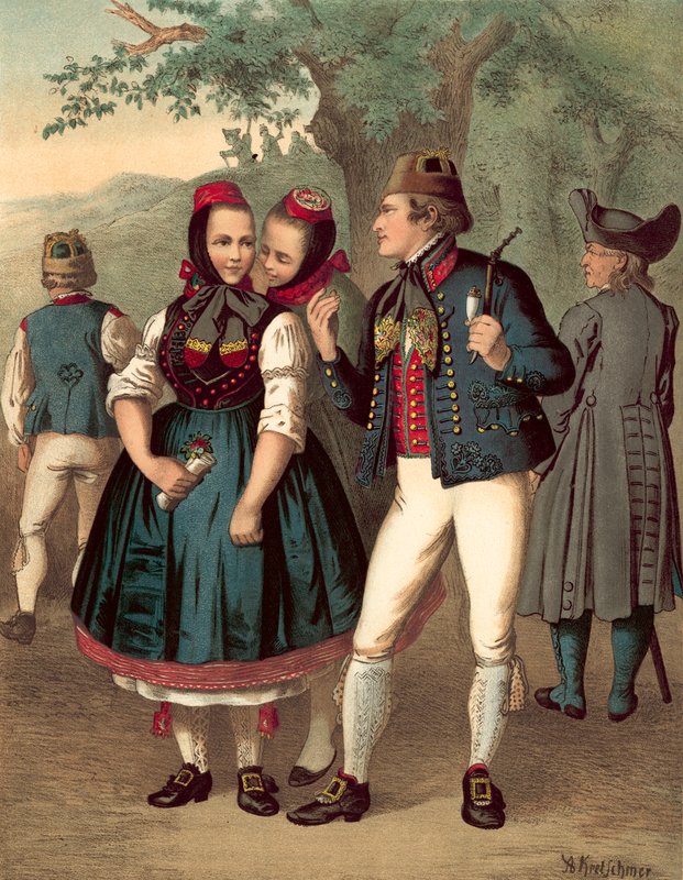 Traje alemão, Chur-Hesse e o Schwalm de Albert Kretschmer