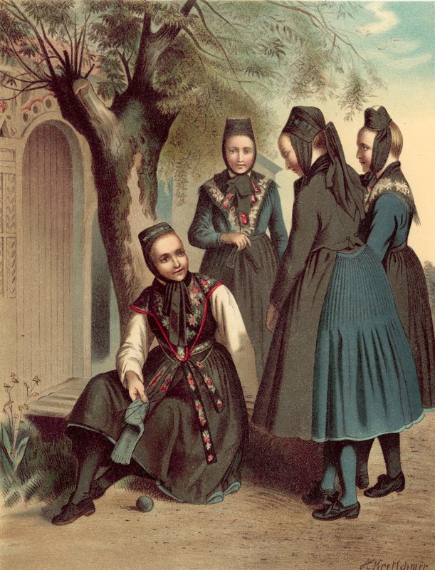 Traje alemão, Grão-Ducado de Hesse, Hochweisel u Pohlgons de Albert Kretschmer