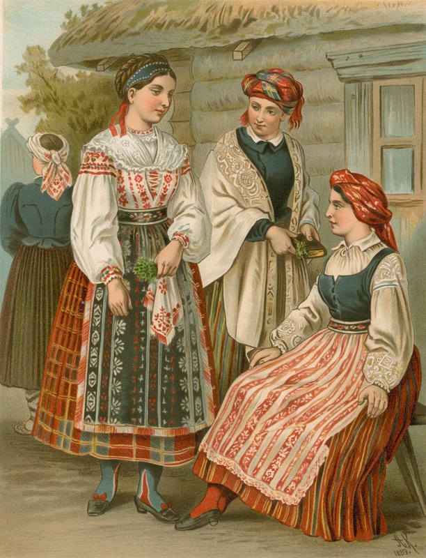 Traje alemão, Littauen de Albert Kretschmer