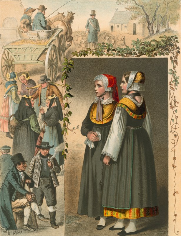 Traje alemão, Mecklenburg de Albert Kretschmer