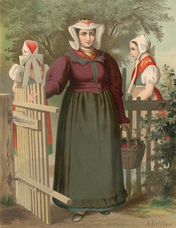 Traje alemão, Prússia (província da Silésia), Tannhausen de Albert Kretschmer