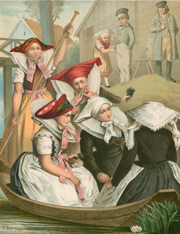 Traje alemão, Preussen, Spreewald de Albert Kretschmer