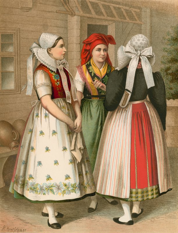 Traje alemão, Preussen, Spreewald de Albert Kretschmer
