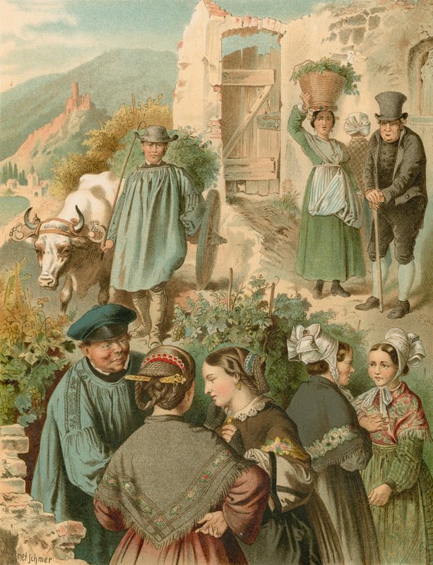 Traje alemão, Prússia no Moselle de Albert Kretschmer
