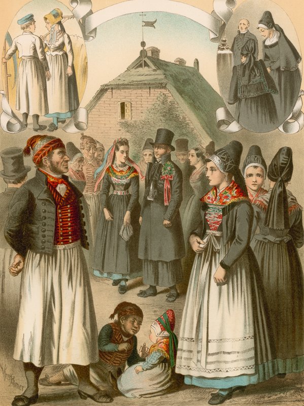 Traje alemão, Rugen, Monchgut de Albert Kretschmer