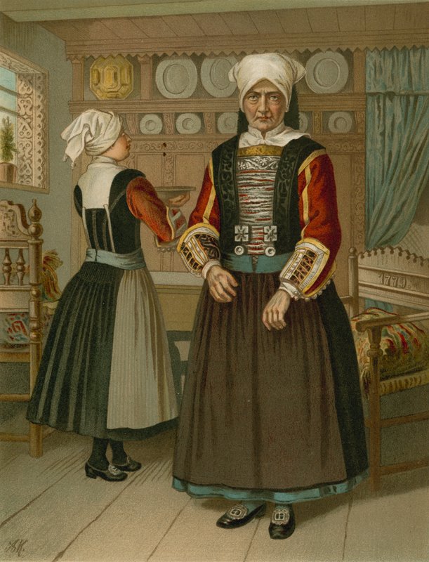 Traje alemão, Schleswig, Ostenfeld de Albert Kretschmer