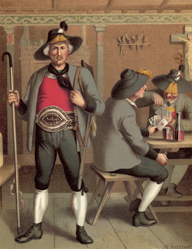 Traje alemão, Tirol Billerthal de Albert Kretschmer
