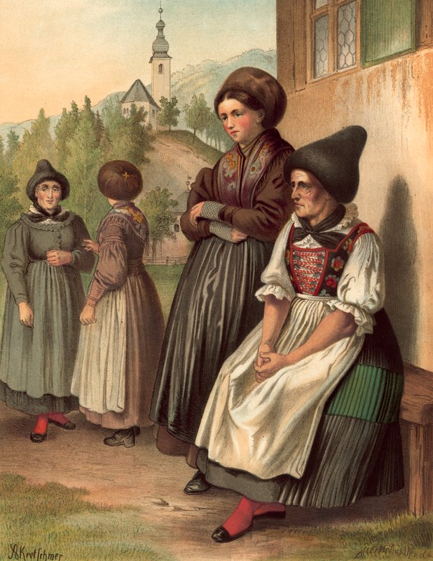Traje alemão, Tirol, Ober-Innthal de Albert Kretschmer