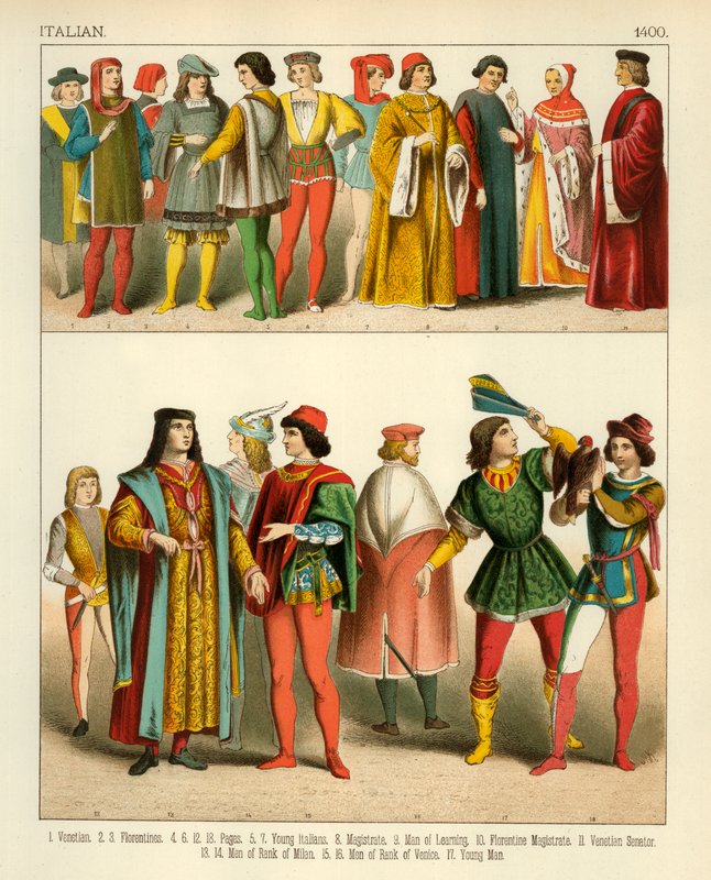 Traje Italiano 1400 de Albert Kretschmer