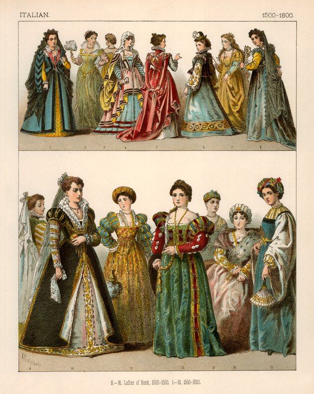 Traje Italiano 1500-1600 de Albert Kretschmer