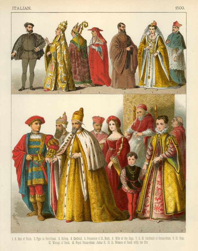 Traje Italiano 1500 de Albert Kretschmer