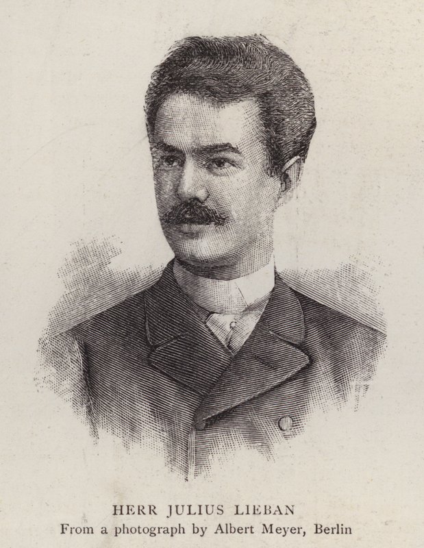 Julius Lieban, cantor de ópera alemão (litho) de Albert Meyer