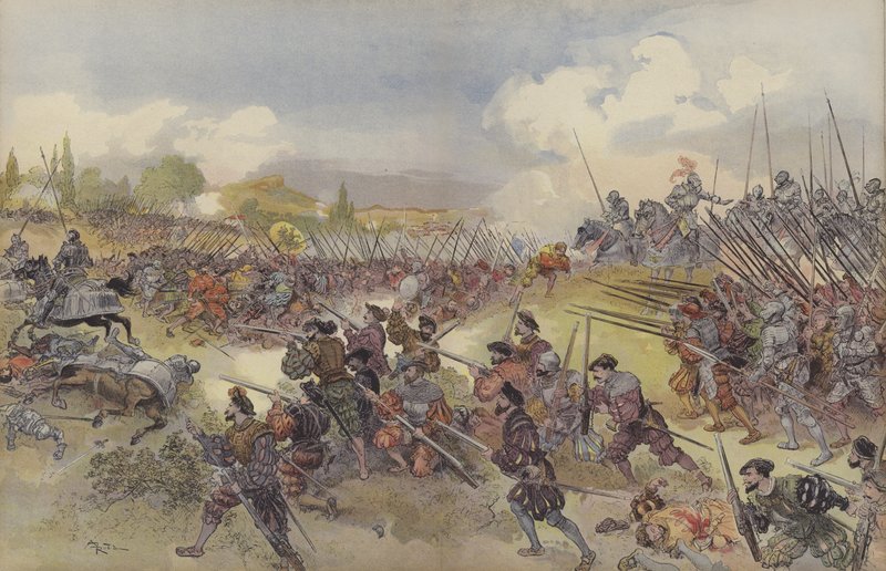 Batalha de Cerisoles de Albert Robida