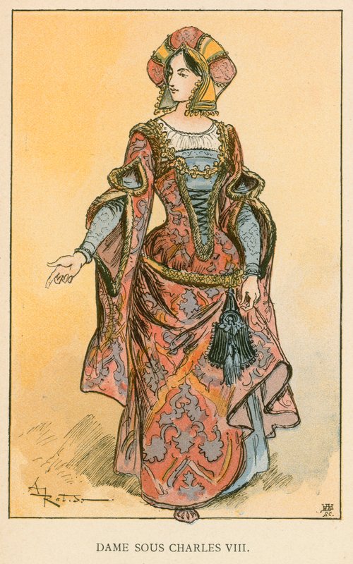 Lady Under Charles VIII de Albert Robida
