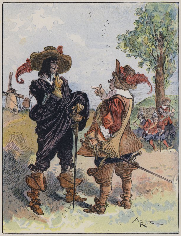Ilustração para Le Capitaine Bellormeau e ilustrada por A Robida de Albert Robida