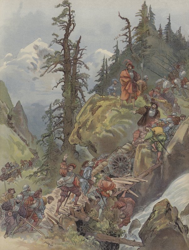A passagem dos Alpes de Albert Robida