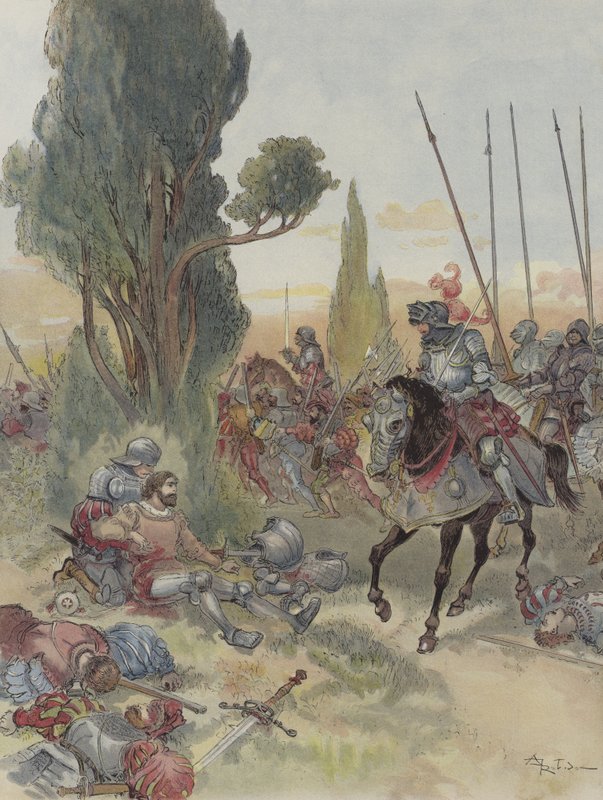 Morte de Bayard de Albert Robida