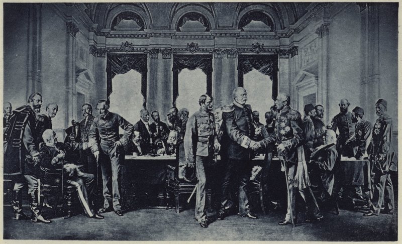 O Congresso de Berlim (litho) de Albert Sauvert