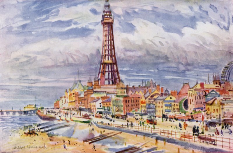 Blackpool (cor litho) de Albert Woods