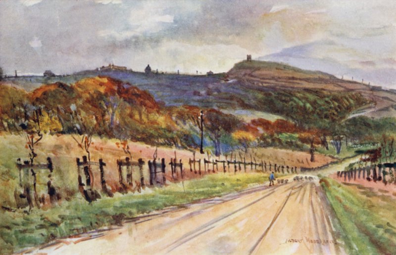 Rivington, perto de Bolton (cor litho) de Albert Woods