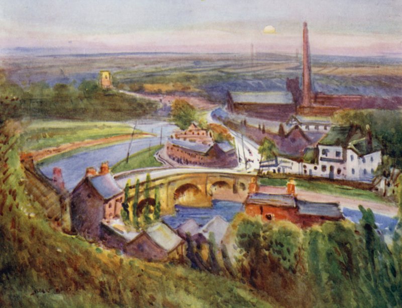 Walton-le-Dale (cor litho) de Albert Woods
