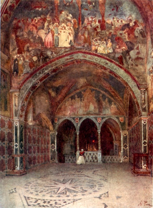 Capela de San Lorenzo Loricato em S Benedict&39;s, Subiaco de Alberto Pisa