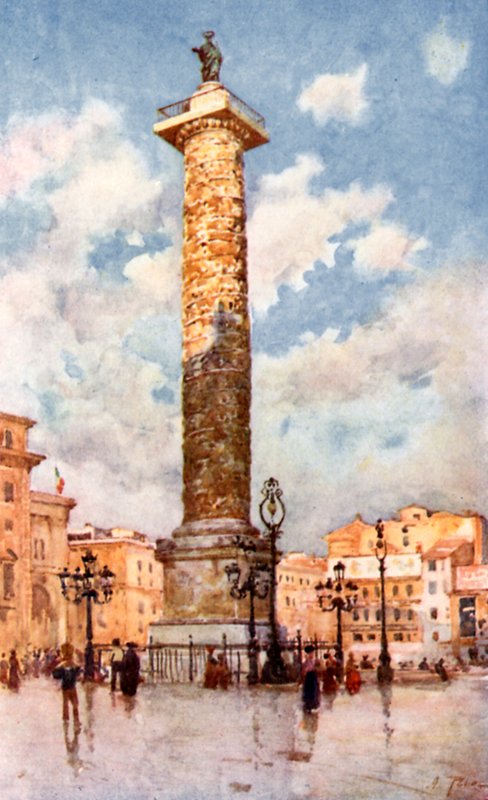 Coluna de Marco Aurélio, Piazza Colonna de Alberto Pisa