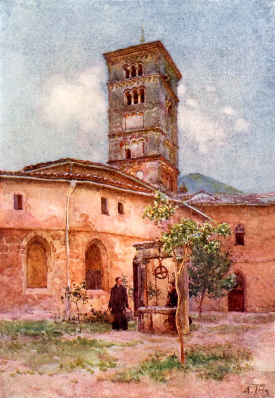 Jardim do Mosteiro de Santa Scholastica, Subiaco de Alberto Pisa
