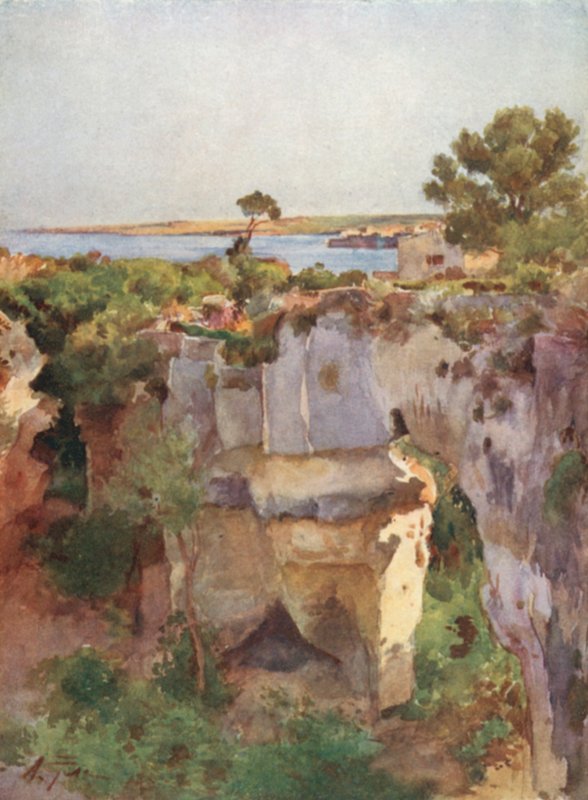 Latomia Dei Capuccini de Villa Politi, Siracusa de Alberto Pisa