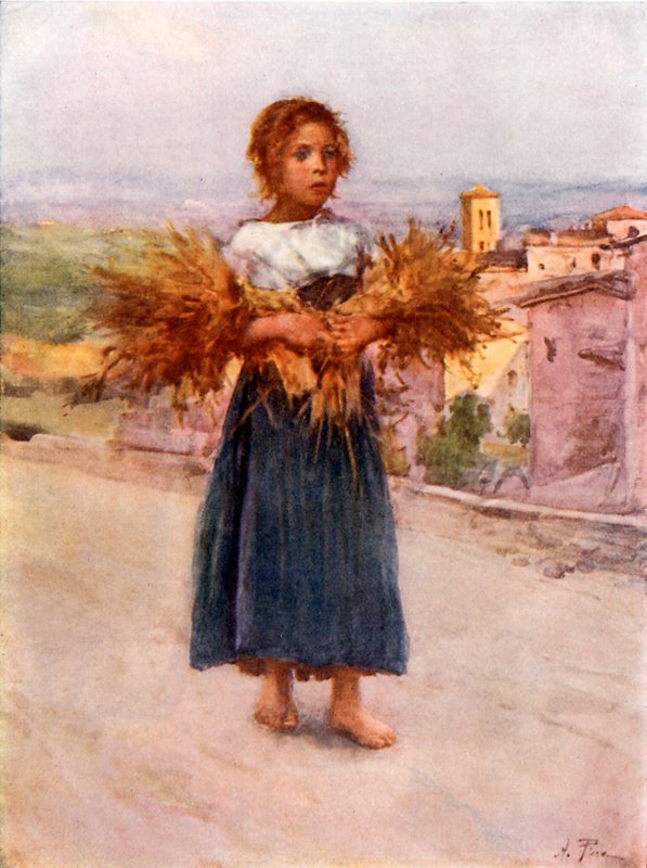 Little Gleaner na Campagna de Alberto Pisa