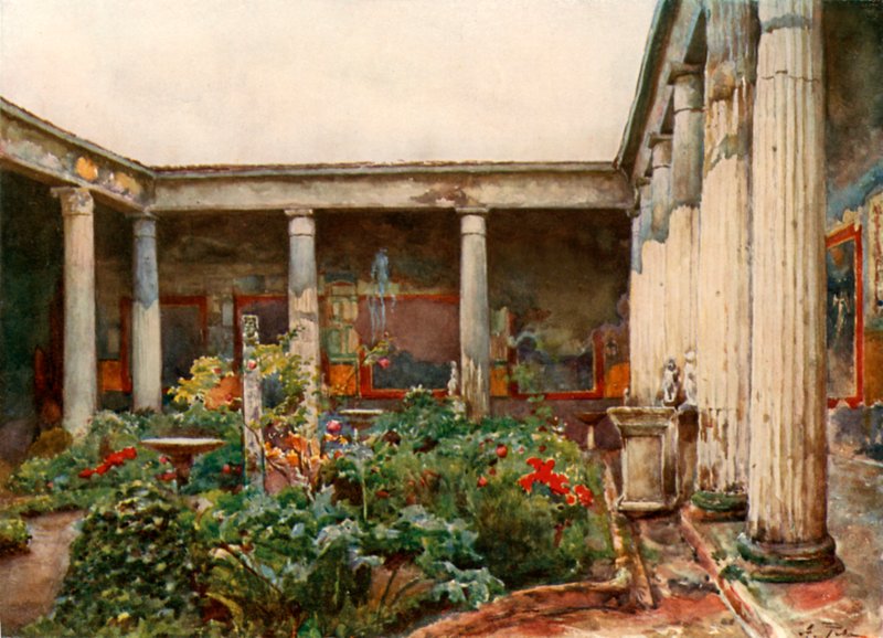 Peristilo da Casa dos Vettii de Alberto Pisa
