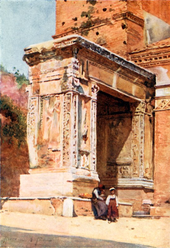 Arco de ourives no Velabrum de Alberto Pisa