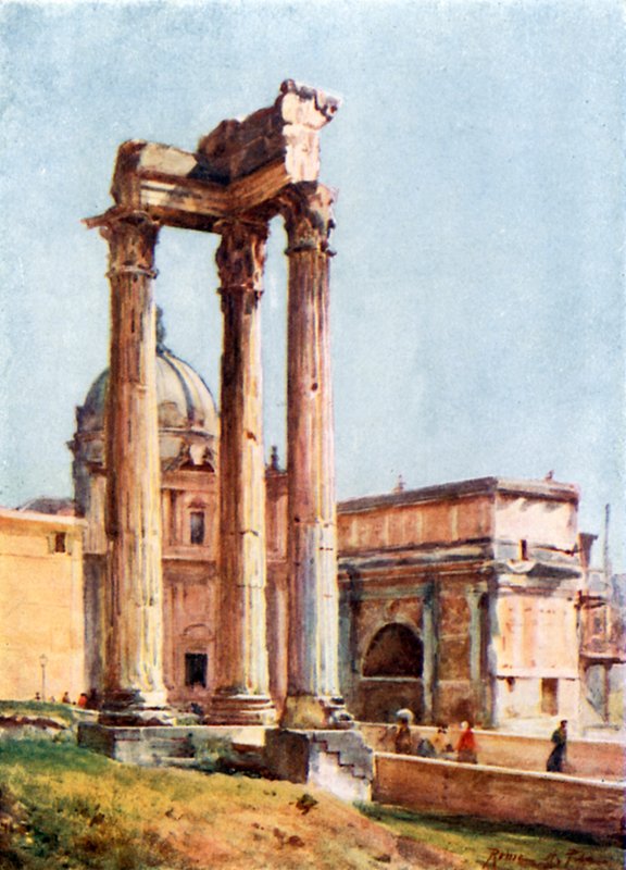 Templo de Vespasiano do Pórtico dos Dii Consentes de Alberto Pisa