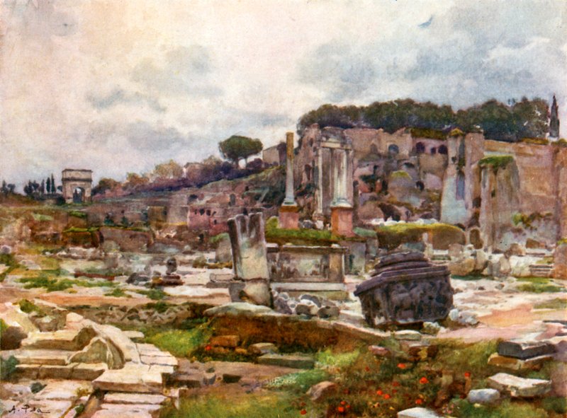 O fórum do arco de Septimius Severus de Alberto Pisa