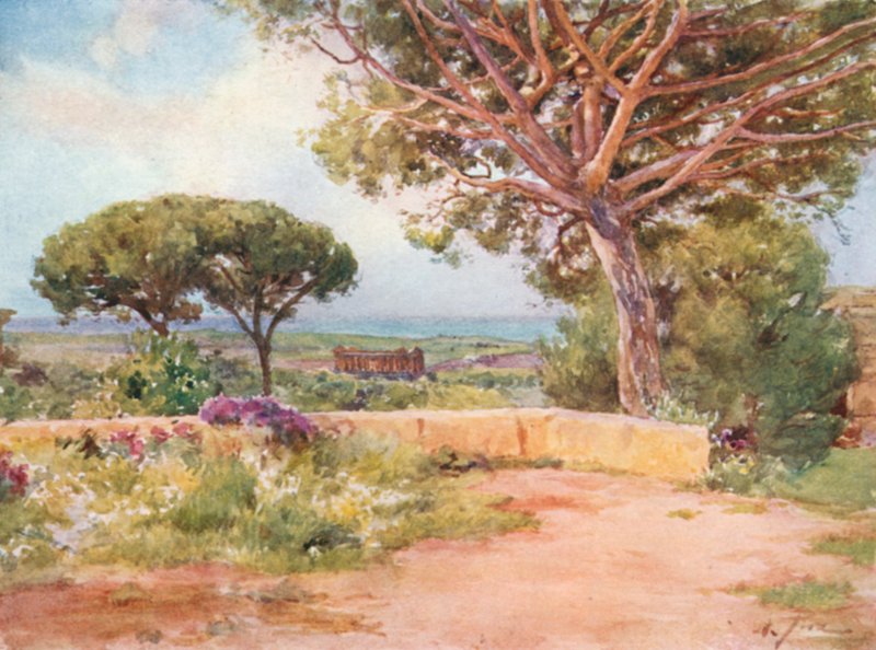 O templo da Concórdia, Girgenti, de S. Nicola de Alberto Pisa