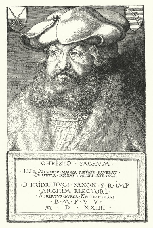 Frederico III, eleitor da Saxônia de Albrecht Dürer