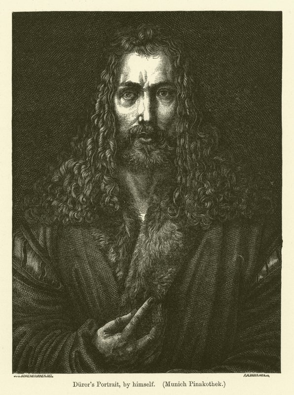Auto-retrato do pintor alemão e impressor Albrecht Durer de Albrecht Dürer