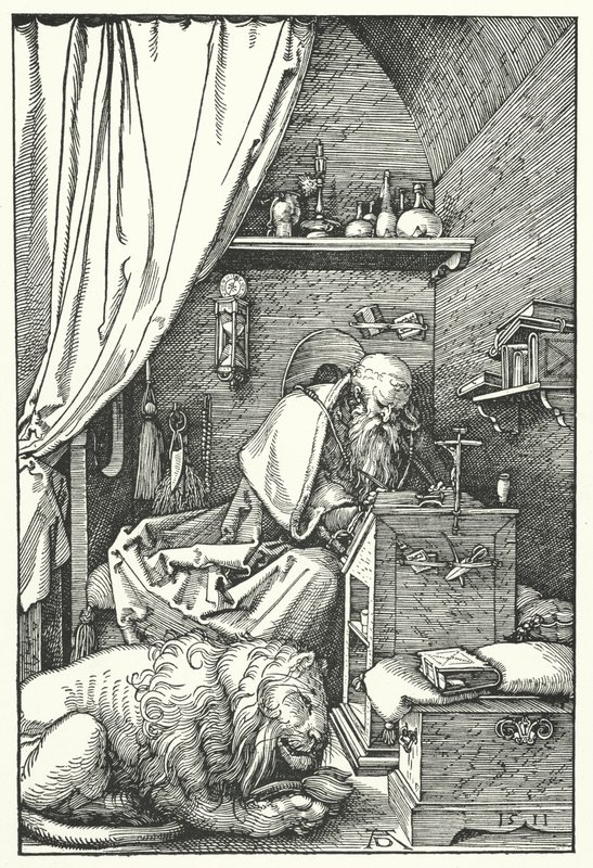 São Jerônimo em sua cela de Albrecht Dürer