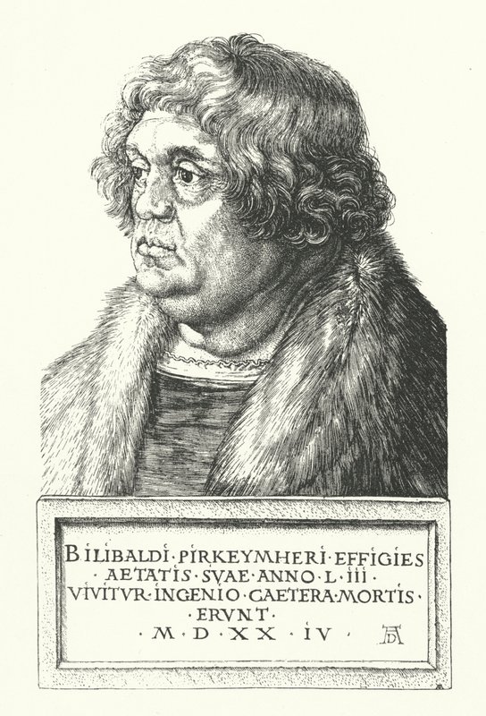 Wilibald Pirckheimer, advogado renascentista alemão, autor e humanista, e melhor amigo de Albrecht Durer de Albrecht Dürer