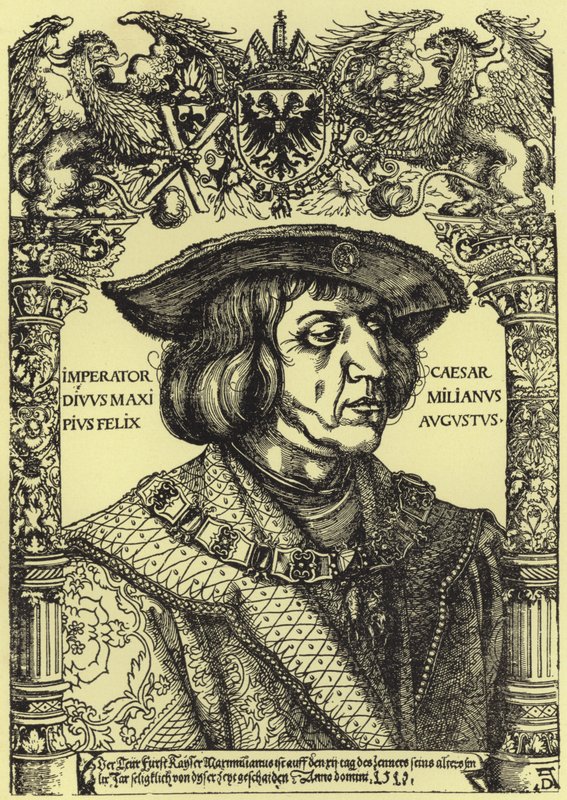 Retrato do Imperador Maximiliano de Albrecht Dürer