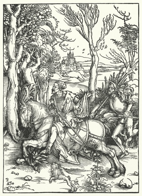 O Cavaleiro e o Landsknecht de Albrecht Dürer